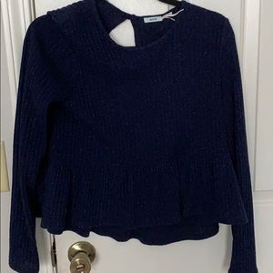 URBAN OUTFITTERS PEPLUM SWEATER